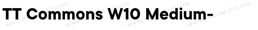 TT Commons W10 Medium字体转换